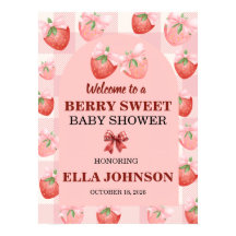 En Bärsöt Baby Shower Välkomstskylt