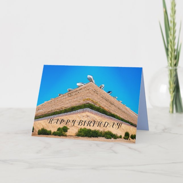 En båtlast födelsedagsönskningar på väg till dig. kort (Framsida)