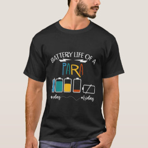 En batterilivslängd för ParaProfessional Para T Sh Shirt