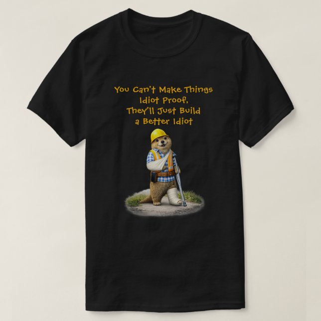 "En Bättre Idiot" T Shirt (Design framsida)