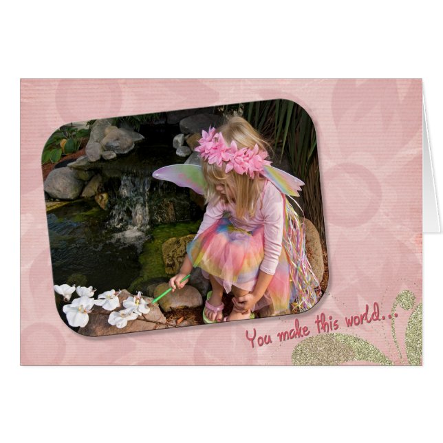 En bättre värld hälsningskort (Framsidan Horizontal)