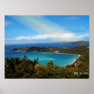 EN BEACH PÅ ÖARNA POSTER