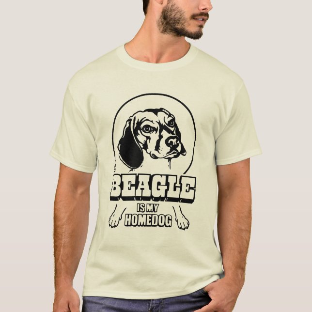En Beagle är min Homedog Tee (Framsida)