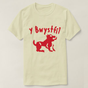 En beast med text från bwystfil tröja