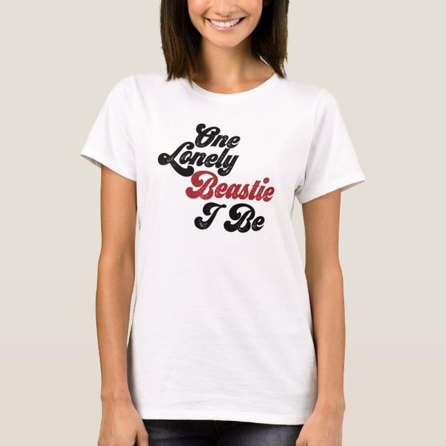 En Beastie är jag ensam. T Shirt (Framsida)