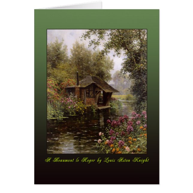 En Beaumont le Roger av den Louis Aston riddaren Hälsningskort (Framsidan)