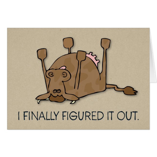 En belöning för att du inte har torkat den berömda hälsningskort (Framsidan Horizontal)