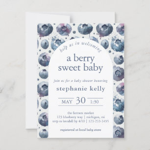 En berry Sweet Baby Shower Vykort