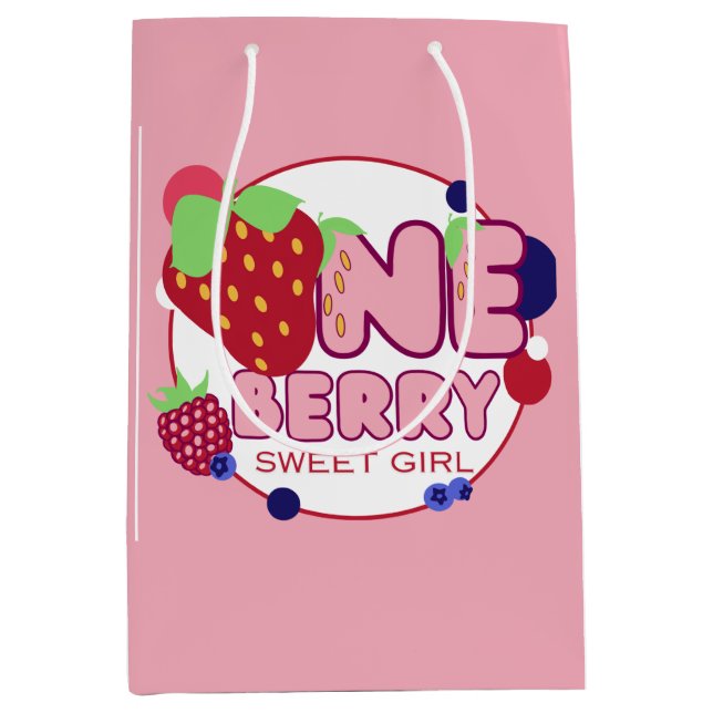 En Berry Sweet Girl Medium Gift-påse (Framsidan)