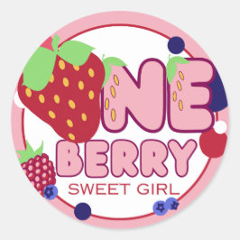 En Berry Sweet Girl Stickers Runt Klistermärke