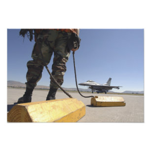 En besättningschef från Förenta staterna Luft Fototryck