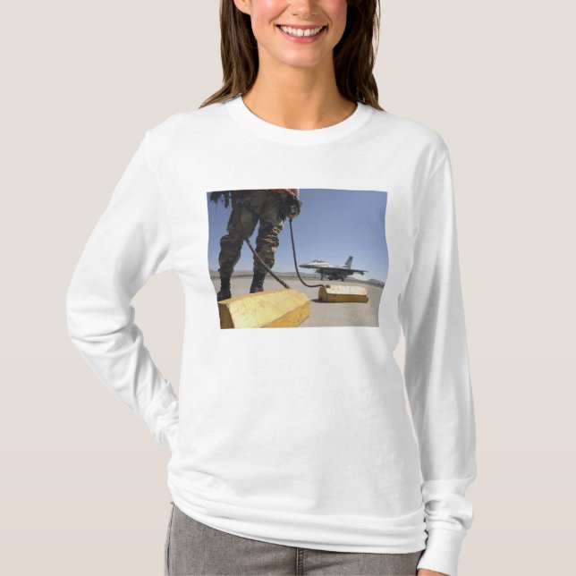 En besättningschef från Förenta staterna Luft Tee Shirt (Framsida)