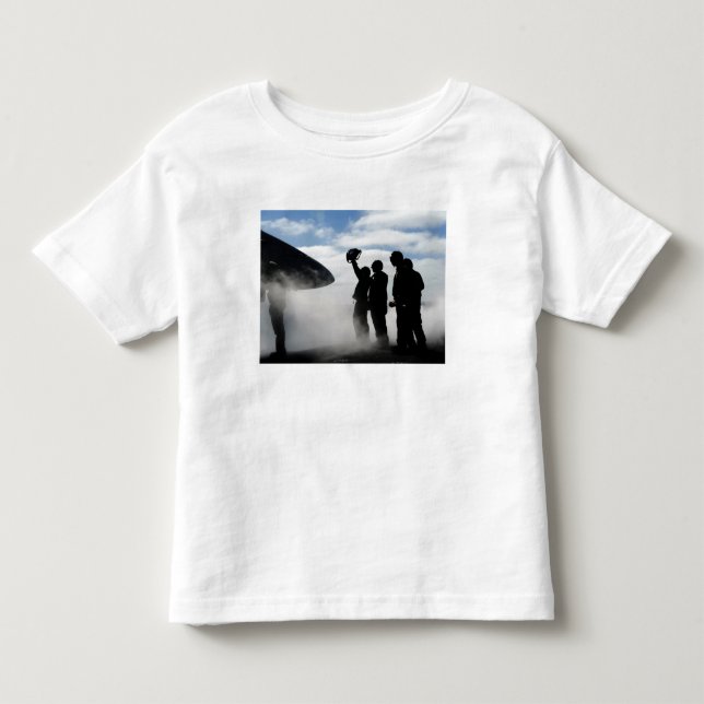 En besättningsmedlem i cockpit tee shirt (Framsida)
