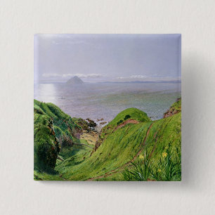 En beskåda av Ailsa Craig och islen av Arran, 186 Knapp
