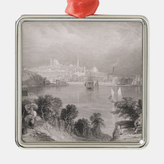 En beskåda av Baltimore Julgransprydnad Metall (Framsidan)