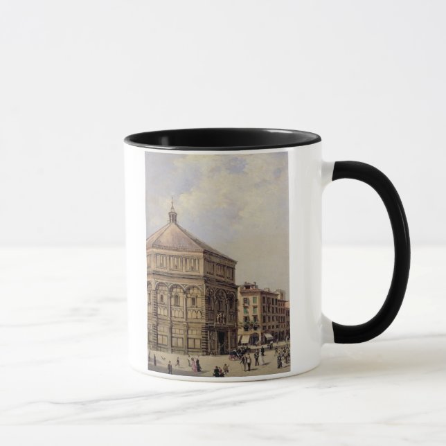 En beskåda av baptistryen i Florence (panelen) Mugg (Höger)