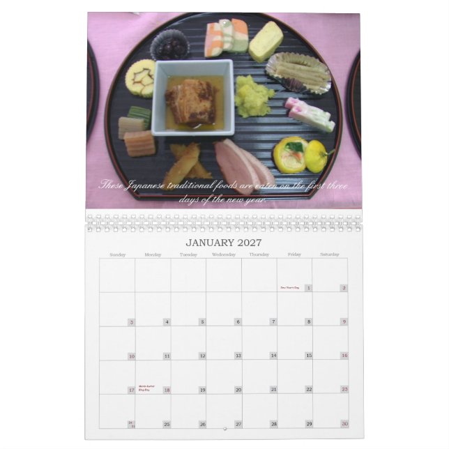 En beskåda av Japan Kalender (Jan 2027)