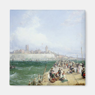 En beskåda av Margate från pir, 1868 Magnet