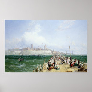 En beskåda av Margate från pir, 1868 Poster