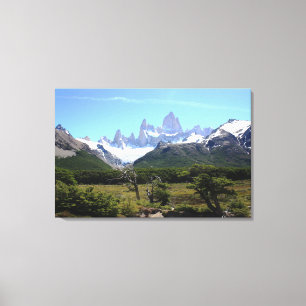 En beskåda av monteringen Fitz Roy Canvastryck
