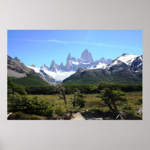 En beskåda av monteringen Fitz Roy Poster