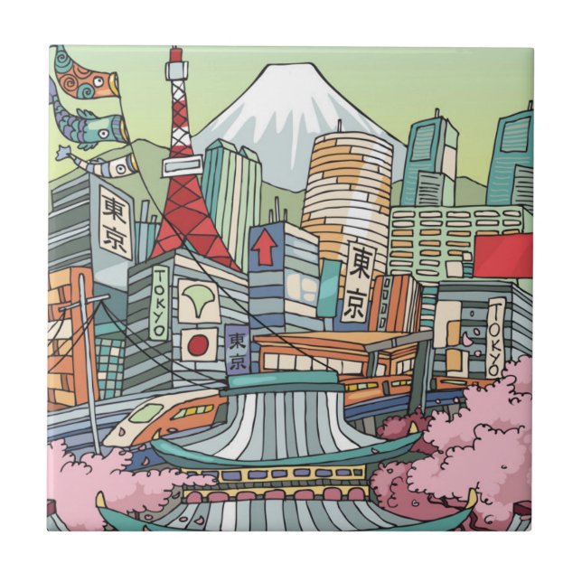 En beskåda av Tokyo Kakelplatta (Framsidan)