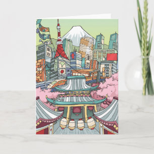 En beskåda av Tokyo Kort