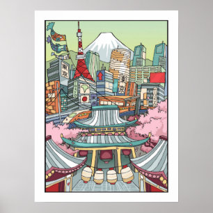 En beskåda av Tokyo Poster