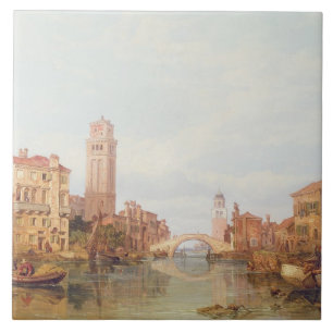 En beskåda av Verona, 1848 (olja på kanfas) Kakelplatta
