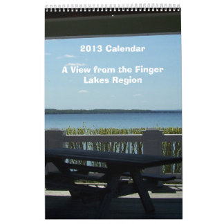 En beskåda från finger sjöarregionen kalender