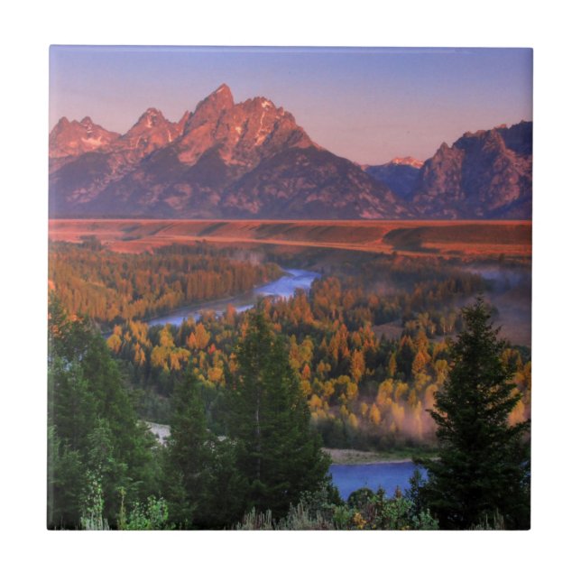 En beskåda i morgonen kakelplatta (Framsidan)