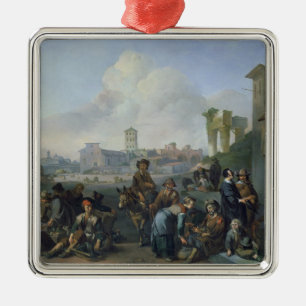 En beskåda i Rome, 1668 Julgransprydnad Metall