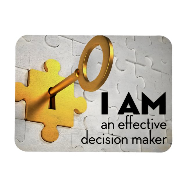 "En beslutsfattare" Flexibel motivering Magnet (Horisontell)