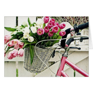 EN BICYCEL BYGGT FÖR HENNE HÄLSNINGSKORT