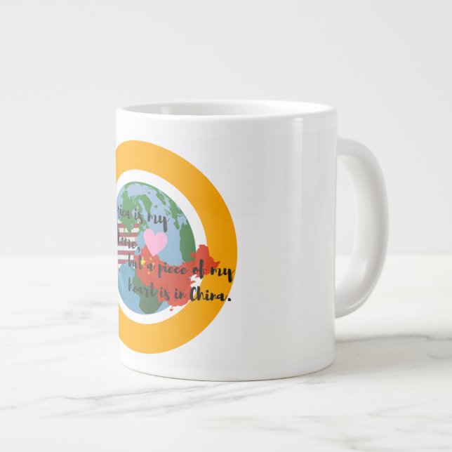 En Biet av mitt hjärta är i China Jumbo Mugg (Framsida höger)