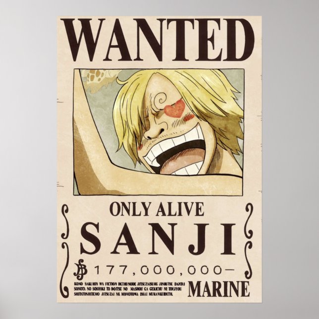 En biet Sanji 2:a önskad Poster (Framsidan)