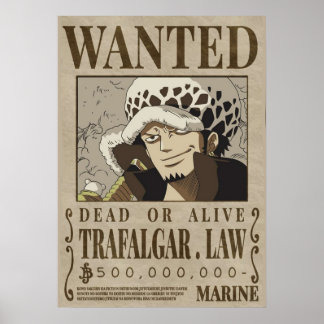 En biet Trafalgar Law ville ha Poster