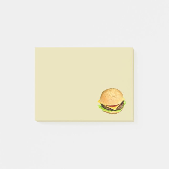 En Big Juicy Cheeseburger Photo Post-it Block (Framsida)