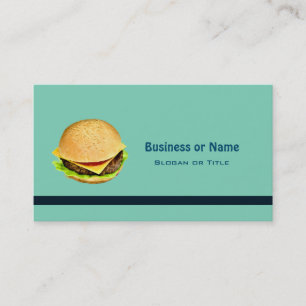 En Big Juicy Cheeseburger Photo Visitkort