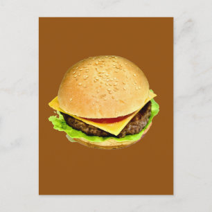 En Big Juicy Cheeseburger Photo Vykort