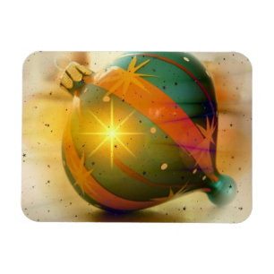 En Big Shiny-julprydnad Magnet