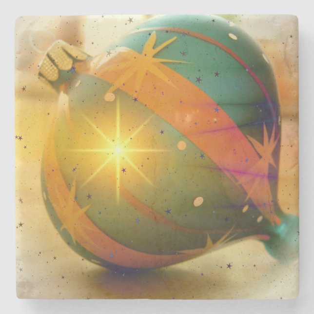 En Big Shiny-julprydnad Underlägg Sten (Framsidan)