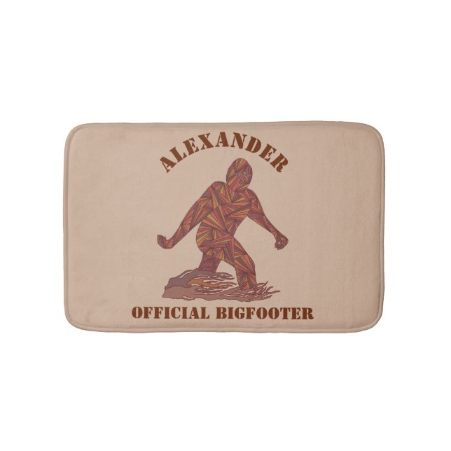 En Bigfoot som går Sasquatch den roliga Badrumsmatta (Framsidan)