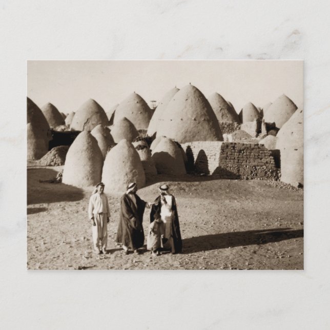 En bikupa utanför Aleppo i Syrien Vykort (Framsida)