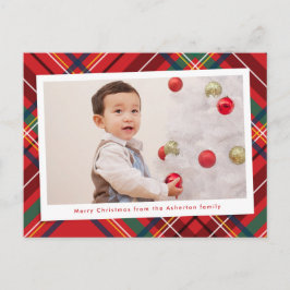 En bild är lätt färgad vid jul helg vykort