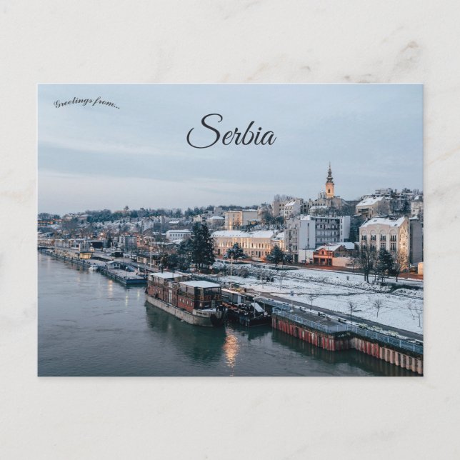 En bild av Belgrad Serbien Vykort (Framsida)
