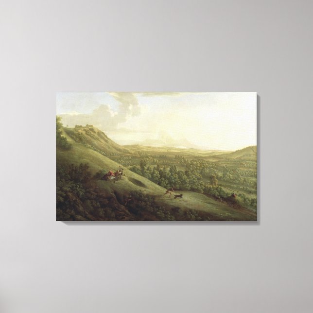 En bild av Boxhill, Surrey, med Dorking i Dis (Framsida)