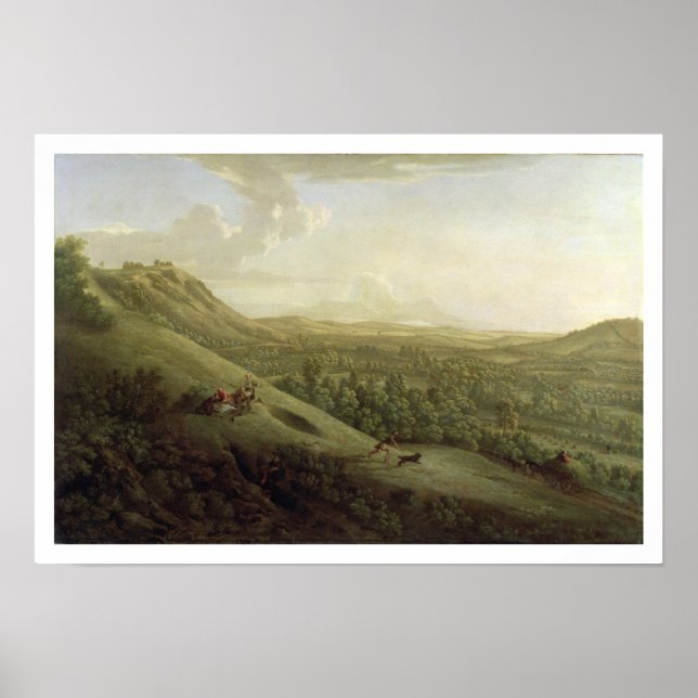 En bild av Boxhill, Surrey, med Dorking i Dis Poster (Framsidan)