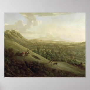 En bild av Boxhill, Surrey, med Dorking i Dis Poster