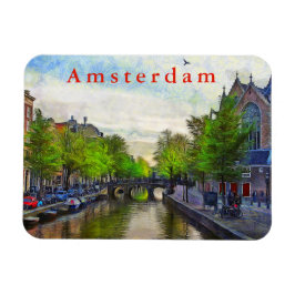 En bild av kanalen nära Oudekerk. Magnet